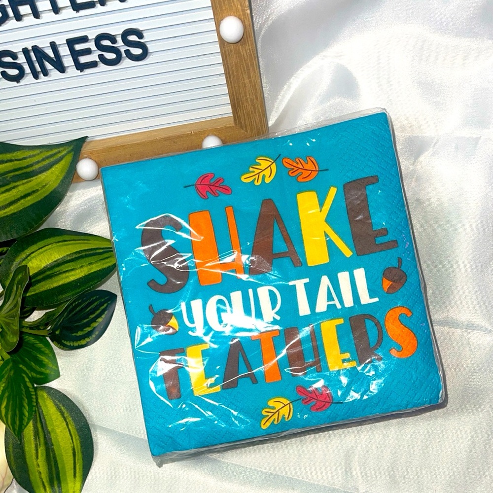 Colorful 'Shake Your Tail Feathers' Napkins